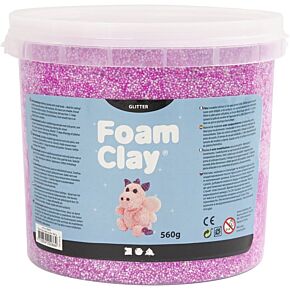 Foam Clay Paars met glitters (560g)