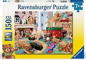 Ravensburger puzzel met spelende puppy's