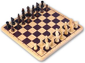 Houten schaakspel (Longfield Games)